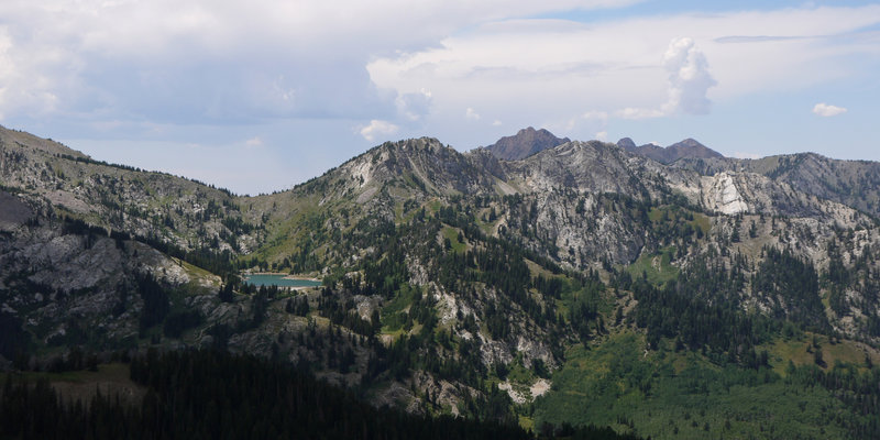 From here, you can see Brighton ski resort and Twin Lakes.