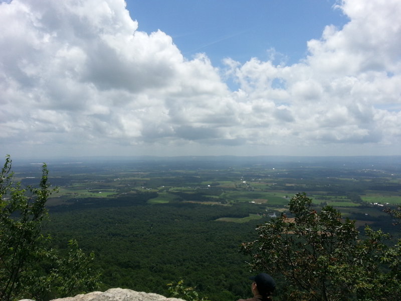 Flat Rock Overlook provides a great view over pastoral PA.