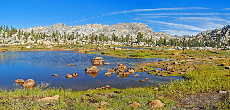 Blackbird Lake is beautiful, but shallow.