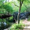 Rock outcropping on Morgan Creek.