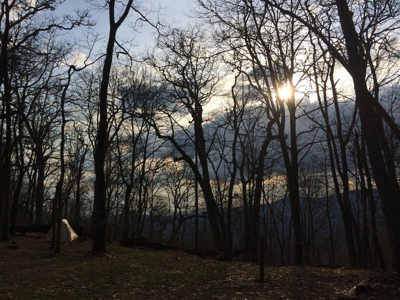 Camp 52 (Newton Bald) offers decent views when the leaves are off the trees.