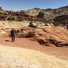 The Cassidy Arch Trail can be hard to follow in this section, so look for cairns.