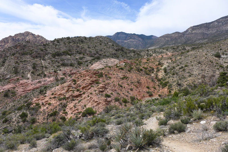 View of the Keystone Thrust from the end of the trail.