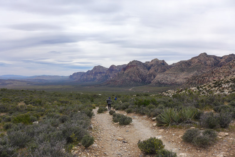 Heading back down to the White Rock Loop.