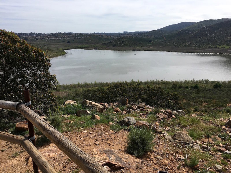 At the Lake Hodges lookout.