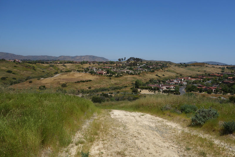 Black Mountain Ranch Village can be seen from the power line section of the Lusardi Creek Loop Trail.