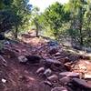 The World's Greatest. A rocky section along the Middle Layer Loop.