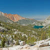 Piute Crags and Blue Lake.