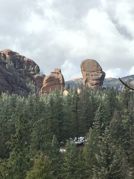 More unique rock formations that can be seen from the Goose Creek Trail.