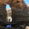 Exploring Mamie Creek Natural Bridge.