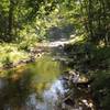 The view from the bridge at the end of the trail.