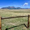 Quarter mile into the trail headed west and looking north west toward the Flatirons.