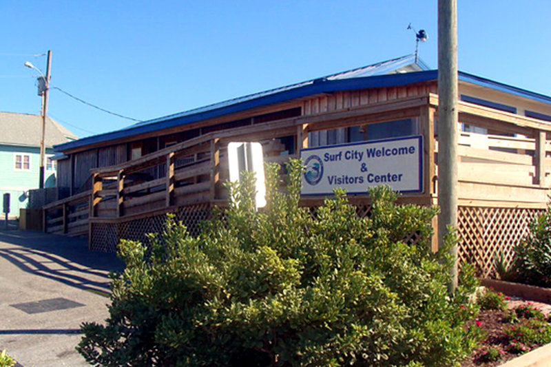 Stop in for local information and restrooms at the Surf City Welcome Center.