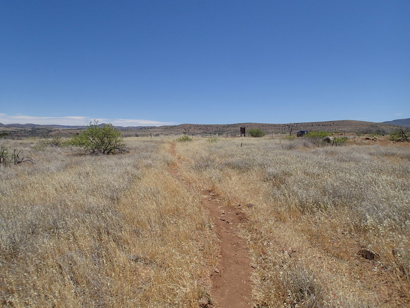 The trail to the ruins offers great views along the way.