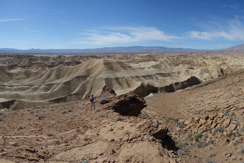 Mud hills and mountain views can be had on the back side of the Elephant Knees.