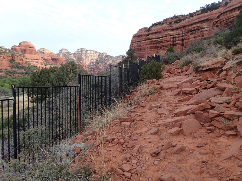 The Boynton Canyon Trail is rocky near Enchanted Spa.