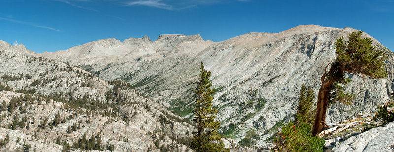 Kern-Kaweah Canyon looking towards Colby Pass, Table Mt. and Kern Point taken from the north end of the Red Spur.