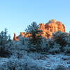 Boynton Spire can be seen departing in the distance from the Boynton Canyon Trail.