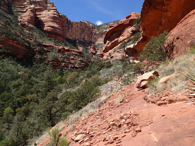 In search of the ruins we go on the Fay Canyon Trail.