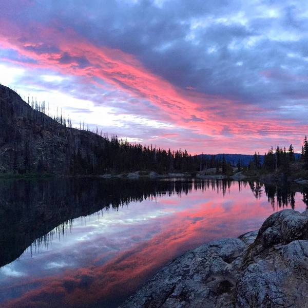 The key perk of backpacking? Front row seats to sunrises.