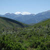 Mountains and the valley to the south of Cascade Springs.