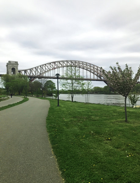 Hell Gate Bridge at the south point of Wards Island.