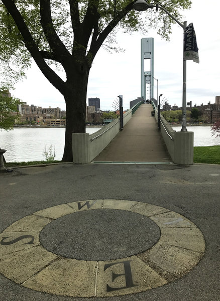 E. 103rd St. Footbridge, from Wards Island looking towards East Harlem.