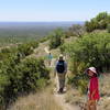 Hiking back toward the trailhead after visiting Smith Spring.