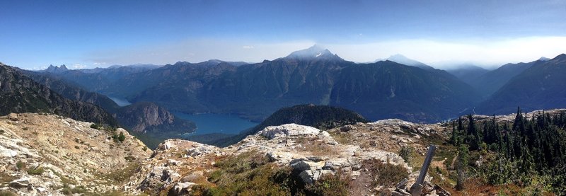 The view from the top of Sourdough Mountain.