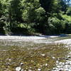 Looking back at McDonald Creek.  \Exit the river soon after this