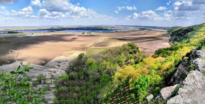 Bluff overlook along Salt Lick Point.