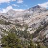 This is the view south along Lone Pine Creek. The Elizabeth Pass climb awaits in the other direction.