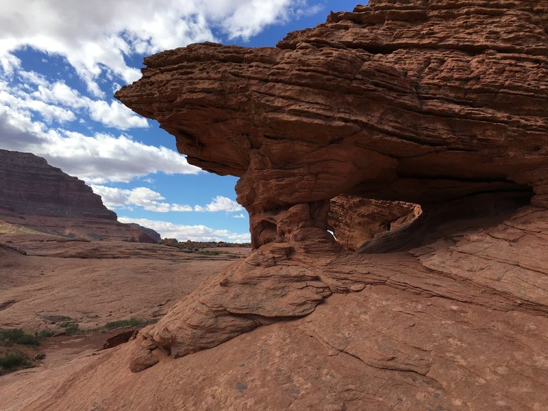 Check out this cool arch on the way to Reflection Canyon.