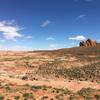 This is the landscape along an early section of the Reflection Canyon Trail.