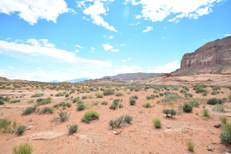 The parking area for Reflection Canyon is seemingly in the middle of nowhere, but that's because it is.