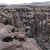 The "goblin" of Fossil Falls awaits his next visitor.