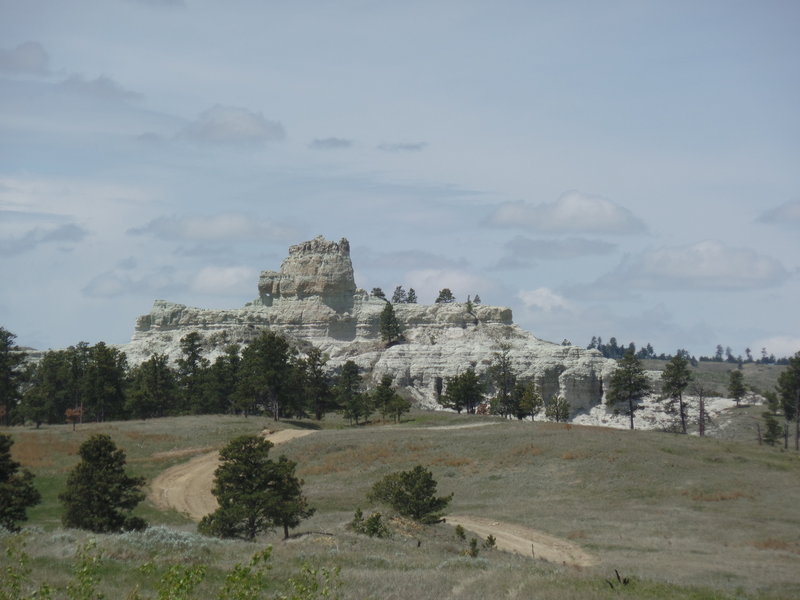 The approach to Capitol Rock National Natural Landmark is stunning from the east.