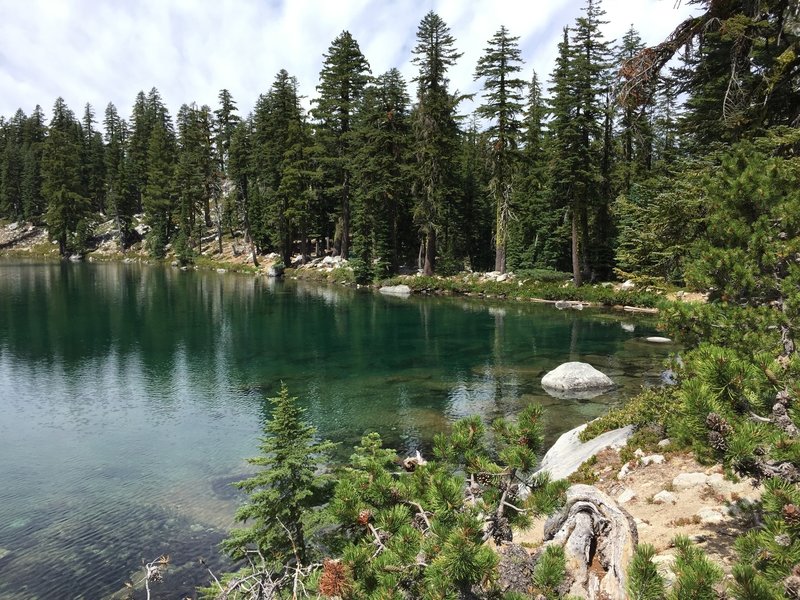 Crystal-clear Russian Lake is located just off the Deacon Lee Trail.