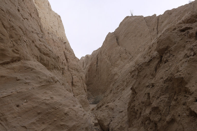 This is a wide-angle view of Canyon Sin Nombre 760 Slot Canyon.