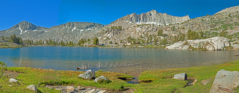 This lake sits at 10,400 ft. about 1/4 mile below the trail. It is well worth a visit!