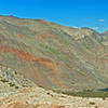 This view is looking down Goddard Creek toward the Ragged Spur with the Black Divide in the distance.