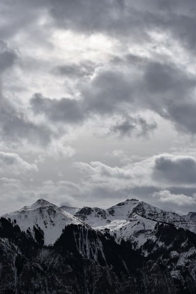 The Hayden Mountain ridgeline is comprised of Point 12,578 on the left and Hayden Mountain North on the right. The true summit of Hayden Mountain lies just out of sight on the right.