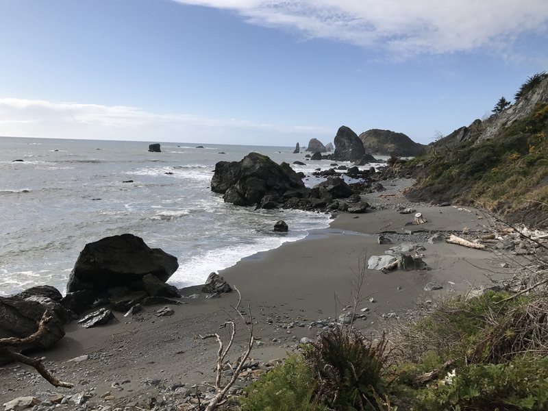 Martin Creek Beach is secluded and quite beautiful.