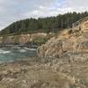 The staircase at Megwil Point leads to an awesome coastal vantage point right on the bluff.