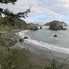 The Elk Head Trail offers a phenomenal view of College Cove Beach and Trinidad Head.