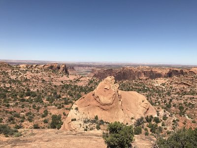 Enjoy a stunning desert view from the Whale Rock Trail.