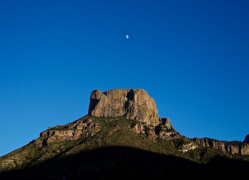 The sun sets on Casa Grande Peak.