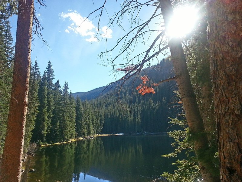 Beaver Lake is a nice spot to have a lunch, watch for wildlife, and listen to nature.