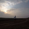 A racer travels across the Table Top during the ALFA Trail Challenge.