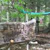 A great sign marks the entrance to the White Mountains on the AT.